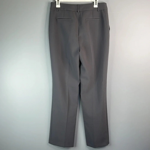 HILARY RADLEY High Waisted Straight Leg Trousers Dress Pants Grey Size 8 - Picture 5 of 9